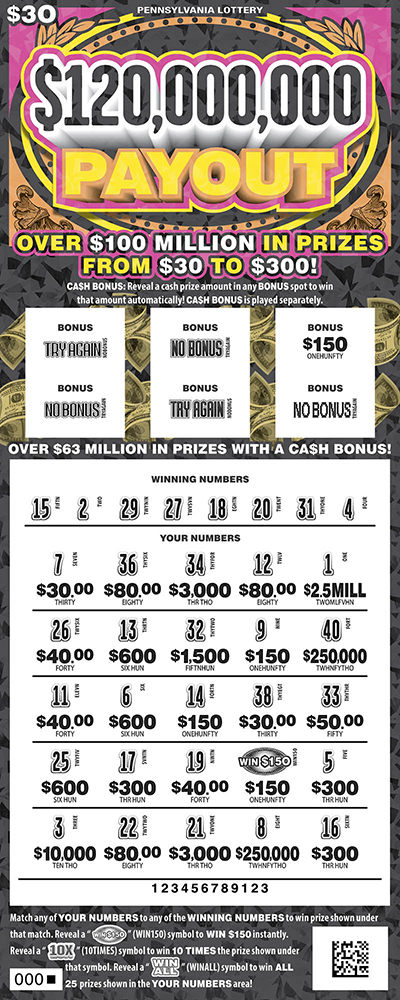$120,000,000 Payout