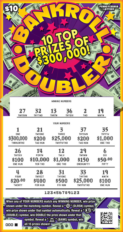 Play PA Lottery Scratch-Offs - Bankroll Doubler