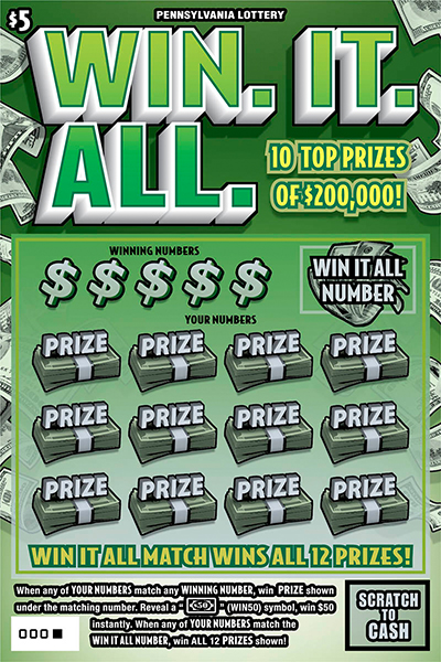 Pa Raffle Play PA Lottery Scratch-Offs - Win It All