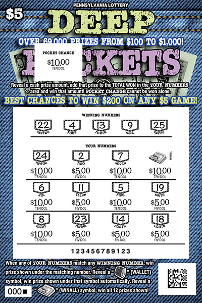 Play PA Lottery Scratch-Offs - Deep Pockets