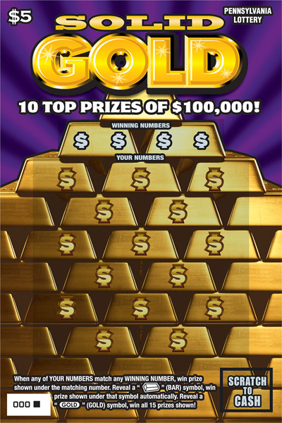 Play PA Lottery Scratch-Offs - Solid Gold
