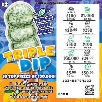 Play PA Lottery Scratch-Offs - Triple Dip