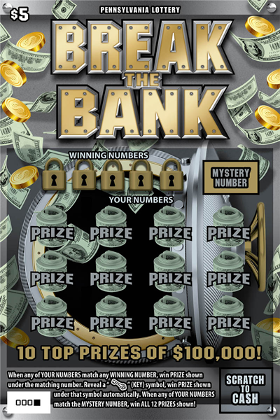 Play PA Lottery Scratch-Offs - Break the Bank