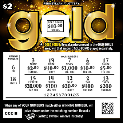 Play PA Lottery Scratch-Offs - Gold
