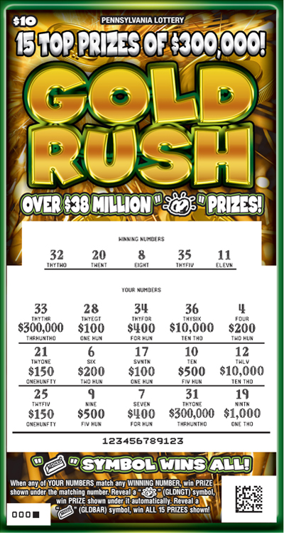 Play PA Lottery Scratch-Offs - Gold Rush